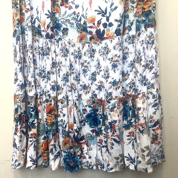 Chadwicks of Boston Floral Pleated Sleeveless Midi Dress Size S Cottage … - Picture 4 of 6